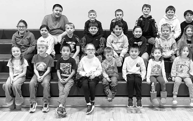 FRONT ROW (L-R): Jacoby Miner Azure, Elliot Schweitzer, Lincoln Aberle, Kyro Red Bear, Haylee Schaeffer, Trevor Russell, Kash Ward, Ava Hettich, Scarlette Shepard, Jensyn Booth; 2ND ROW: Sophia Ley, Ona Garreaux, Barrett Hermes, Tash Paxton, DW Scholtz, Marie Bad Warrior, Reed Winterberg, Lakyn Lindskov; 3RD ROW: DeVante Veo, Ike Bierman, Camden Goldade, Louis Scholtz, Brody Kraft, Cole Brown Otter.