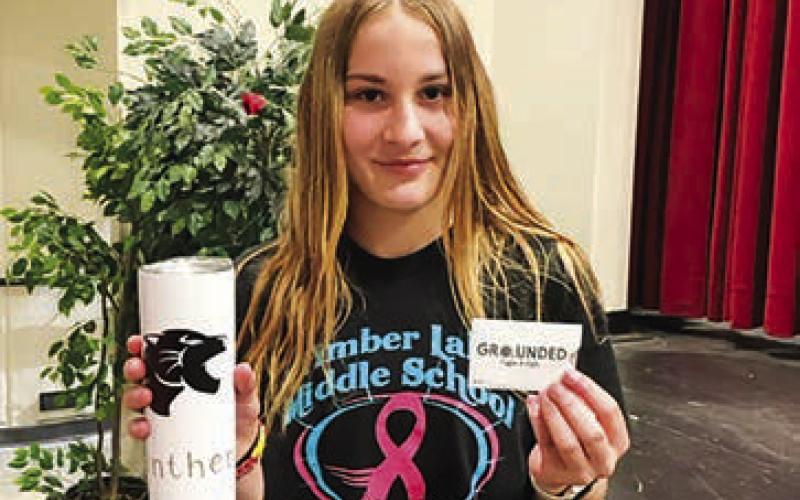 Jaycie Lemburg won the prize for collecting the most donations.