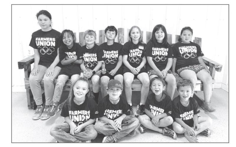 FRONT ROW L-R: Zoey S., Ryder S., Landyn L., Logan L.; BACK: Jewel W., Justice W., Kip L., Grant M., Kinleigh B., Delanie M., Brooklyn L.