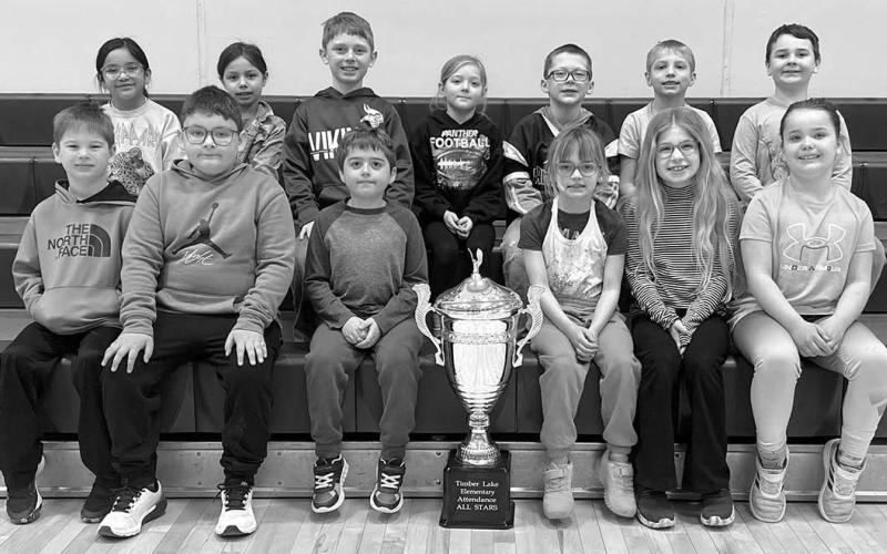 Timber Lake Elementary Attendance All Stars for February 2025