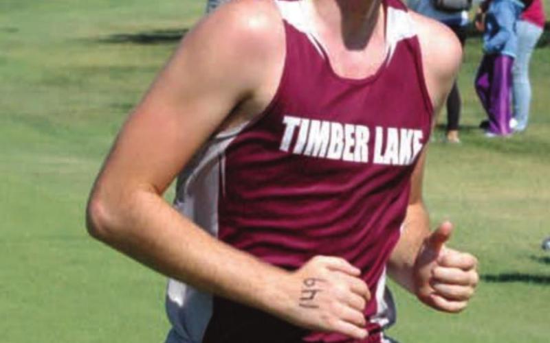 LEFT: Timber Lake’s Ethan Farlee placed 15th in the Ipswich Invite Saturday.