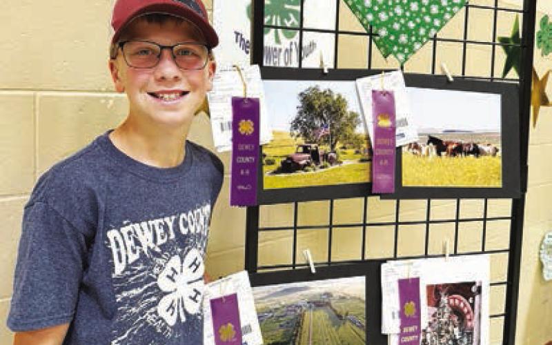 Gracen Gill collected several purple ribbons in the photography division.