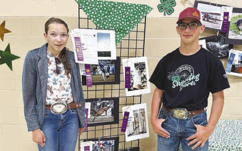 Bricelyn Pederson and Levi Berndt will be sending some of their photographs to the State Fair for judging.