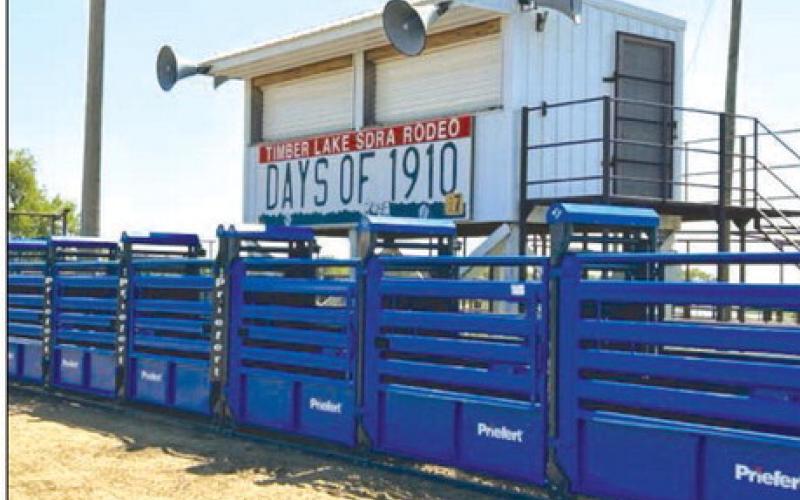 The Timber Lake Rodeo Association recently made a significant investment in its arena, installing all new bucking chutes in time for the 2023 Days of 1910 Rodeo slated July 29-30. Photo by Jon Flatland
