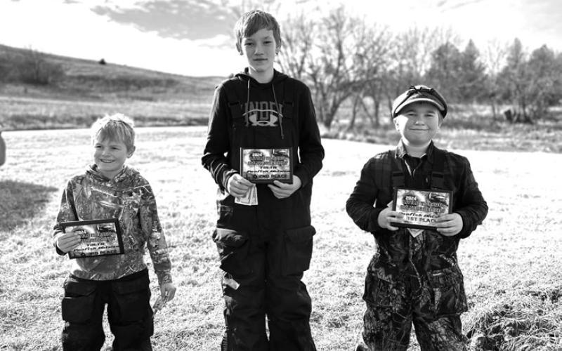 Jameson Hollenbeck, Braxton Farlee and Caleb Simon