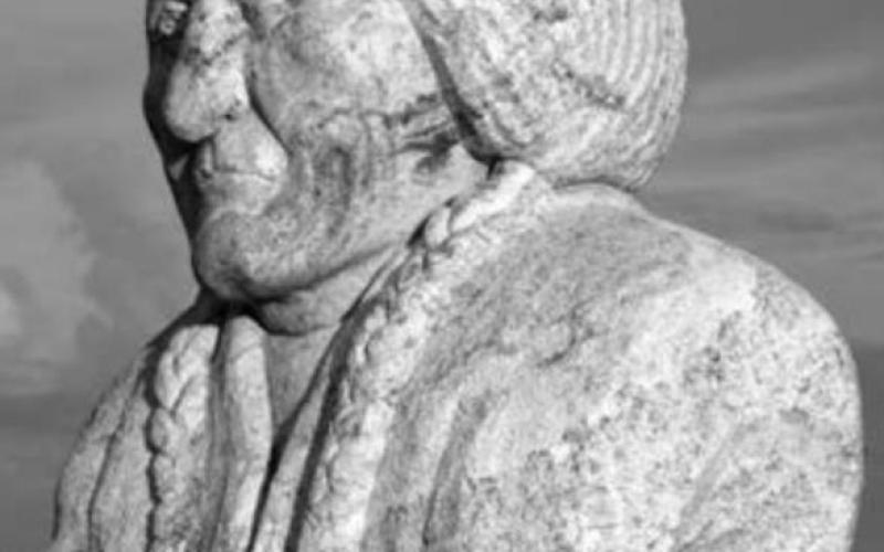 The Korczak Ziolkowski sculpture of Sitting Bull at Mobridge.
