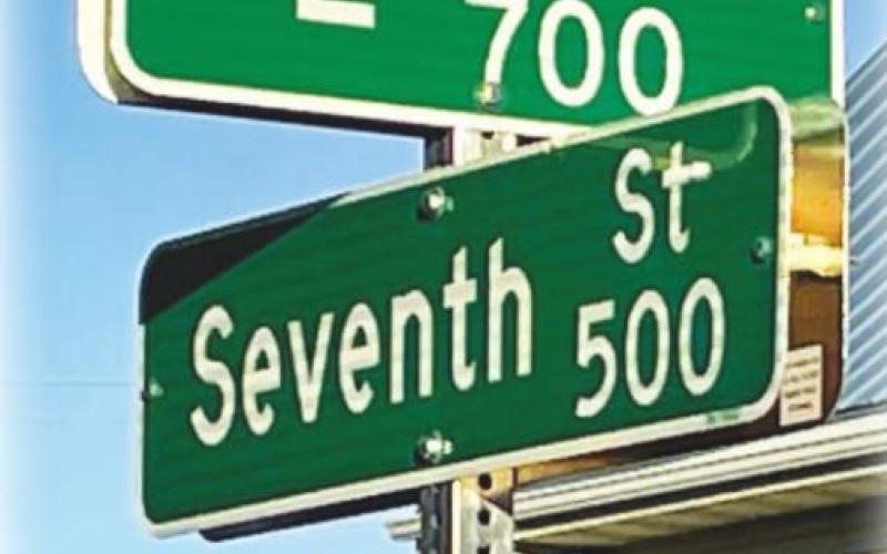 New street name signs and traffic signs are being installed throughout Timber Lake.