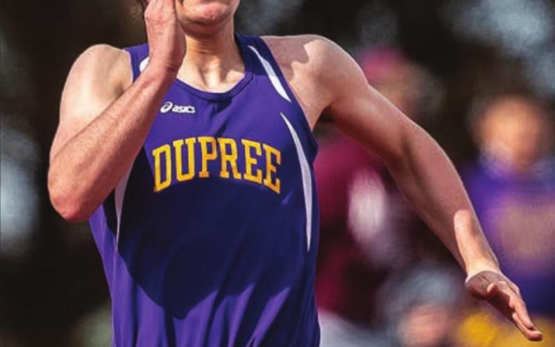 Dupree’s Jessup Pederson has been competing in the spring races this season.