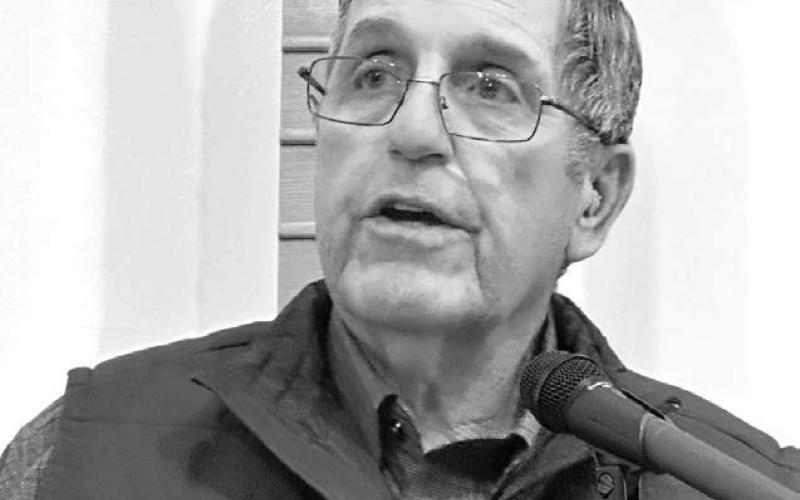 Jim Keller of Trail City was one of the soloists at the fourth annual advent concert.