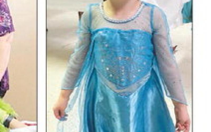 Riley Traversie wore a beautiful “Elsa” gown to the Halloween Carnival. Photos by Kathy Nelson