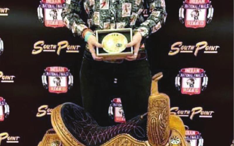 Tatum Ward, INFR Barrel Racing champion.