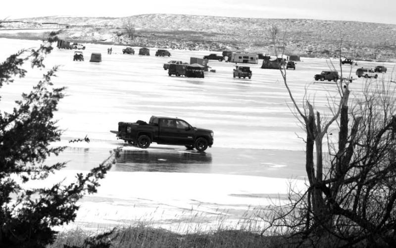 Participation in this year’s Lake Isabel Fishing Contest was up compared to previous years as the recent subzero cold streak snapped on Sunday, bringing high temperatures in the low 20s for competitors to contend with. While the weather cooperated, participants said the fish did not, as very few lunkers were landed during the event.