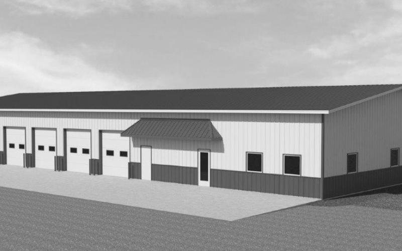 Architect’s drawing of the new West River Teleom building under constrution in McLaughlin. The nearly 7,000 square foot building is located on the east side of the community along U.S. Highway 12. The cooperative is currently located in a residential area about four blocks northwest of the new site.