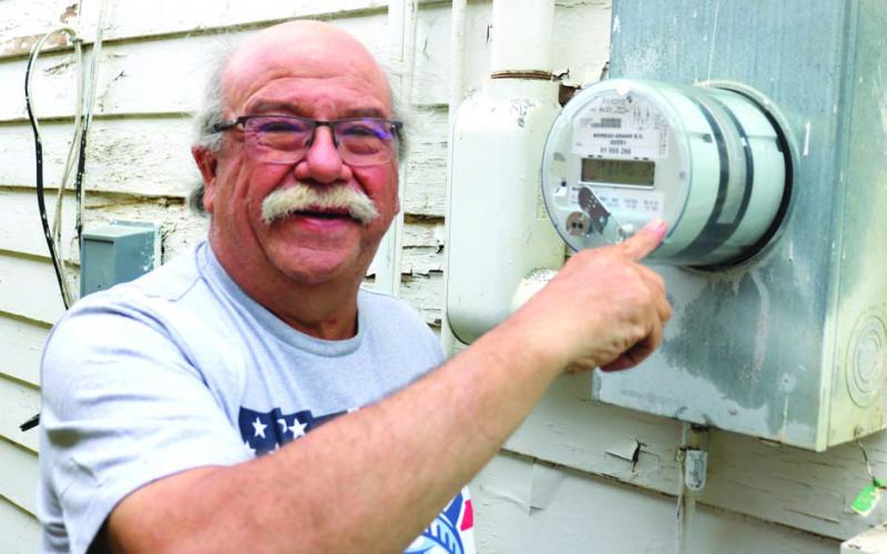 Jan Linderman retired last week after a 33-year career in the classroom teaching electronics for Northwest Area Schools. He plans to spend more time gardening and fishing. Photo by Jon Flatland