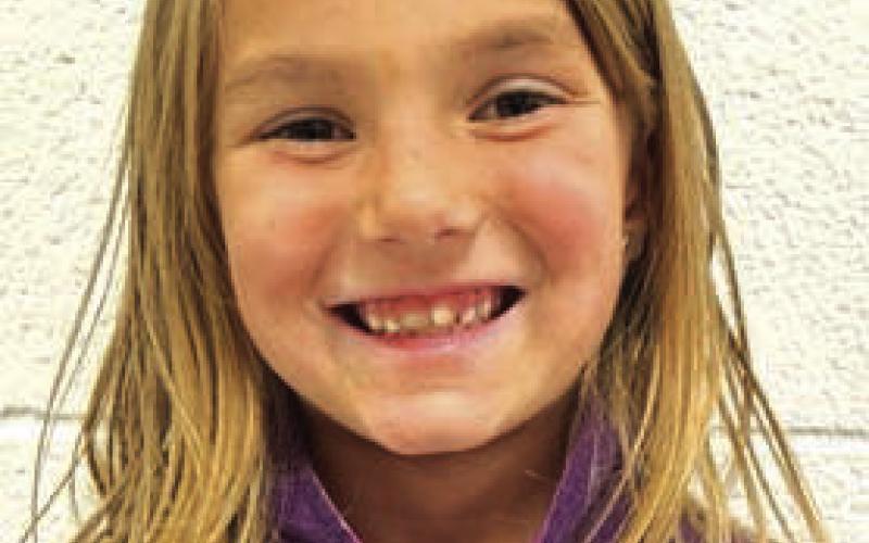 Joslyn Goldade, Grade 2, daughter of Dustin and Kari Goldade “Catch a turkey and get all the feathers off. Then wash it. One thing I know, you have to put stuffing in it and then cook it on 2 or 3 degrees until it beeps to tell you it’s done.”