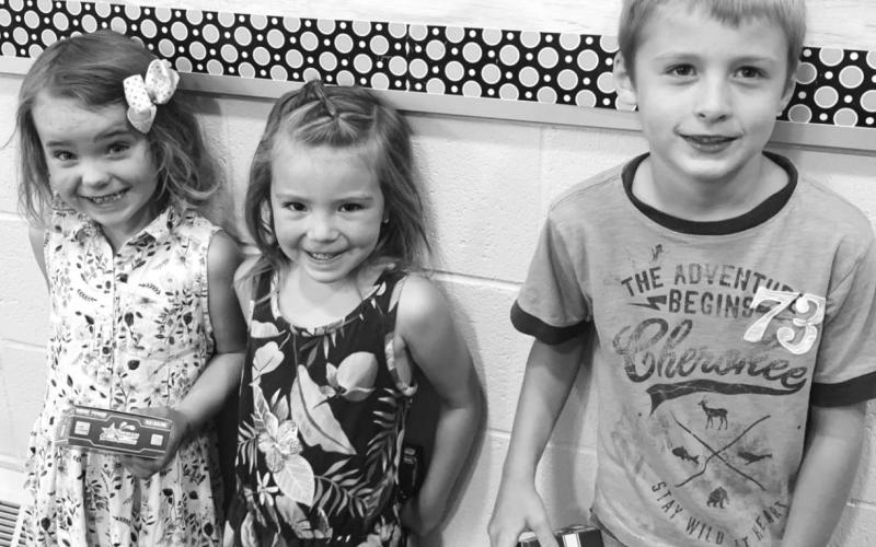 Elementary winners: Cassidy Winterberg, Brie Parker, Max Biegler. NOT PICTURED: Ronilynn Long