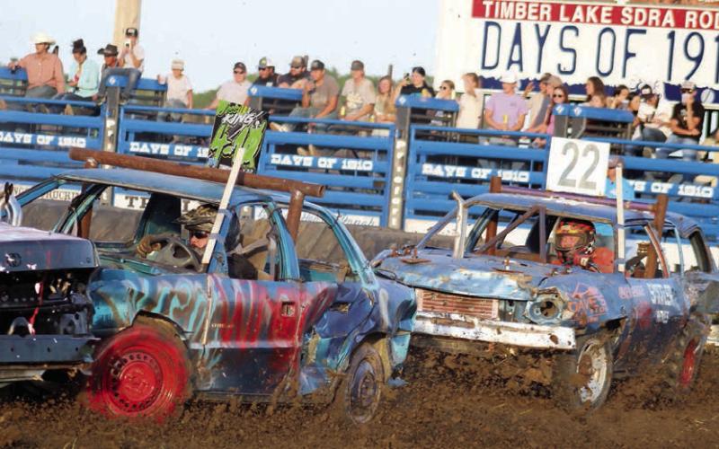 Father and son from Pierre thrash the field at annual Days of 1910 demolition derby