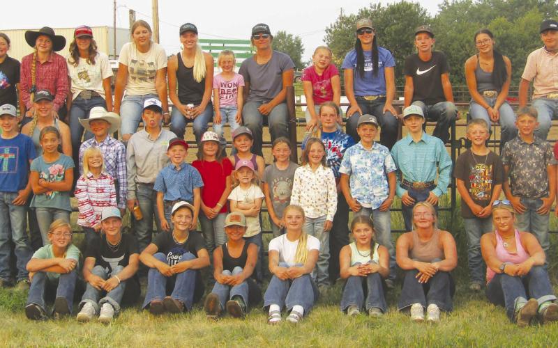 Contestants in the Corson County Fair Youth Rodeo. Photos courtesy of Corson County 4-H