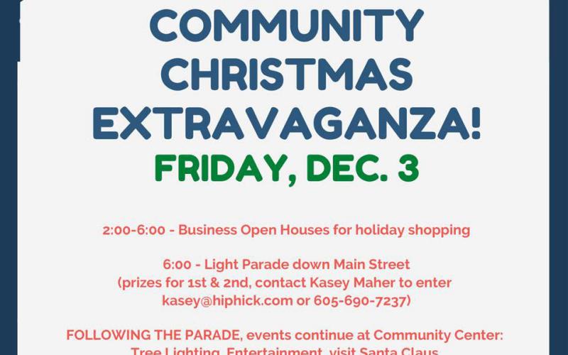 Christmas Extravaganza is Friday, December 2