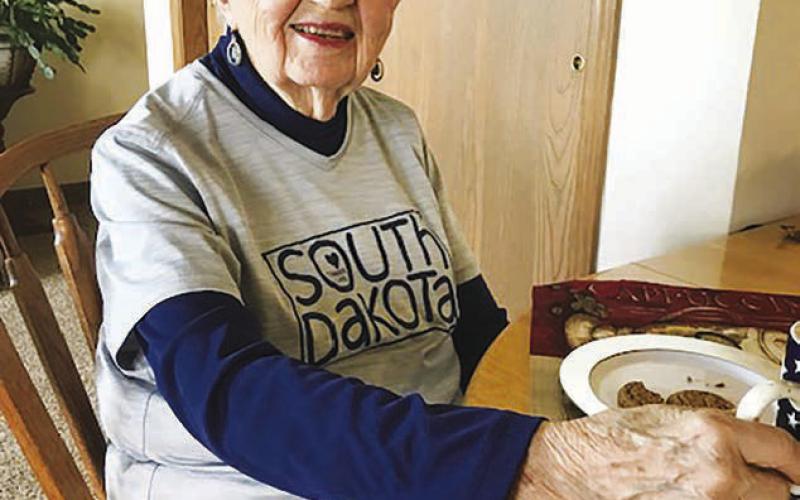 Over a cup of coffee in her apartment in Mobridge, Mary Biegler smiles as she reflects on her life. She shares that she considers the most important things in her life are faith, family and friends. Mary celebrated her 90th birthday earlier this year with a cake, candles, party hats, family and even a tiara.