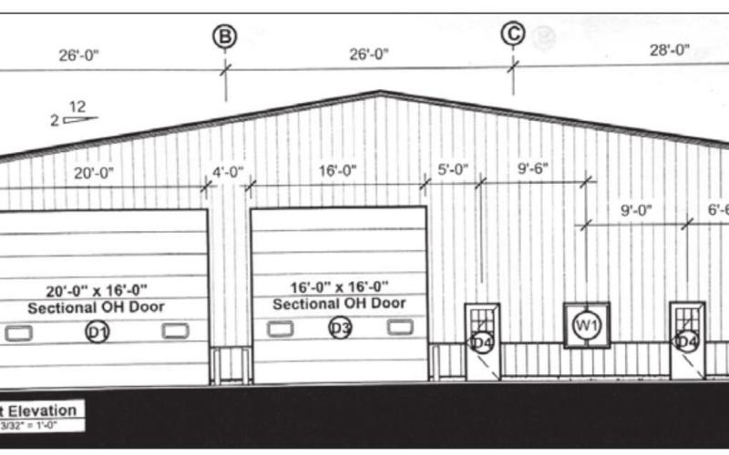 Bids for a new 80 x 100 foot highway shop will be opened at the April 7 meeting of the Dewey County Commission. Plans and specs for the building, to be located north of the Timber Lake rodeo grounds, were prepared by North Central Steel of Mobridge. The bid notice appears on page 18 of this issue and bid documents are available at the Dewey County Auditor’s Office in the Courthouse.