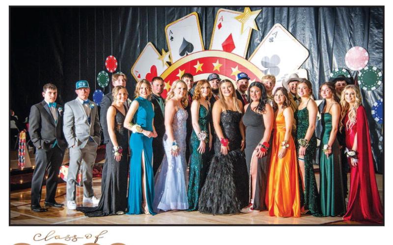 FRONT (L-R): Carlie Lawrence, Natalie Biegler, Code Enright, Cindy Hoyt, Kenna Webb, Tobi Hintz, Abby Linderman, Shay Kraft, Natalie Gross, Harlee Hulm; BACK: Slater Ducheneaux, Jayden Miller, Francesco Barbini, A.J. Lindskov, Wylee Keller, Dawson Jewett, Thane Keller, Brady Sandquist, Isaiah Ducheneaux, Konor Lindskov.