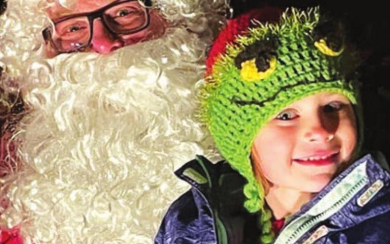 Santa Claus hears wish lists