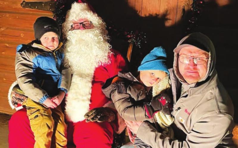 Santa Claus hears wish lists