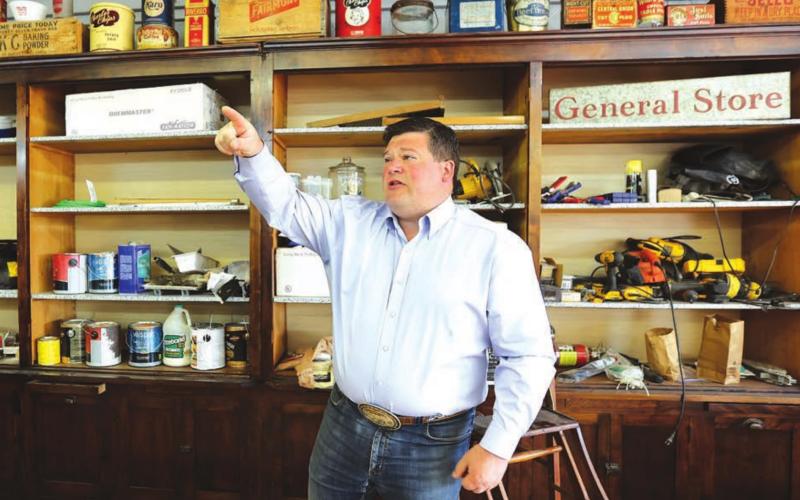 Entrepreneur Ryan Maher describes his plans for turning the former Isabel Super Valu building into a modern version of an old country store.