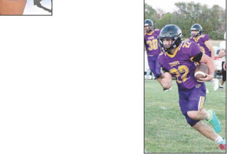 Dupree quarerback Roper Eaton runs for yardage during the Tigers win over Faith last Friday, Sept. 27. Topic photo by Patty Peacock