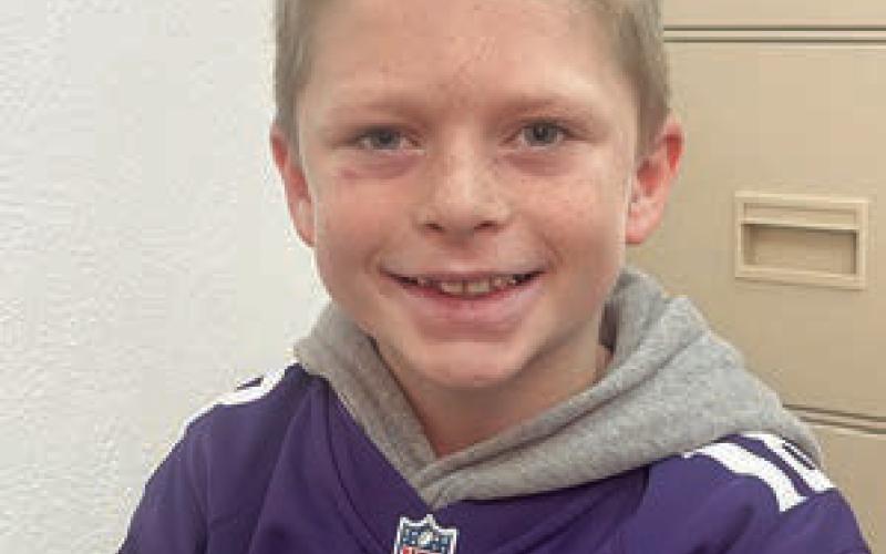 Trevor Aberle, son of Casey &amp;amp; Melissa Aberle “Go out and shoot a turkey. Make sure it’s dead and then take all its skin off and clean it. You have to cook it in the oven for 30 minutes with the setting at 150. When it beeps it’s time to take it out of the oven or it will burn.”