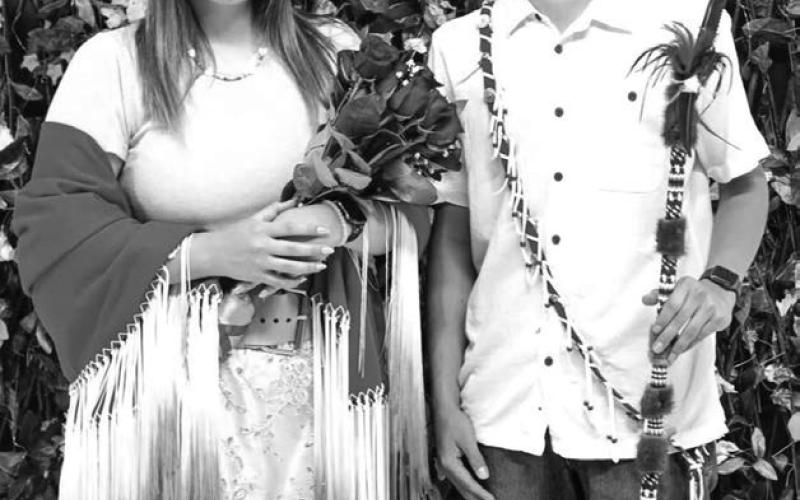 Cheyenne-Eagle Butte High School celebrated its annual homecoming last week, including the coronation of the 2025 King and Queen. Selected to wear the crowns were Queen Lexus Lawrence and King Levi Elk Nation. Submitted photo