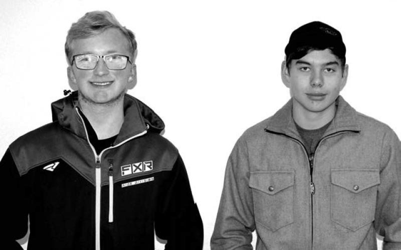 Case DePoy (LEFT) and Haydon Starr of Dupree High School received honorable mention in the BIG Idea SD competition.