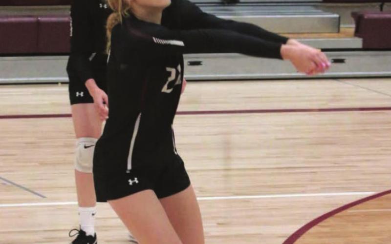 Timber Lake’s Kendyl Locken makes a bump.