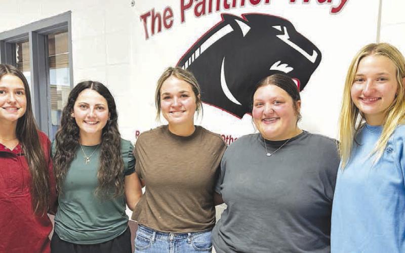 TLHS Homecoming Queen candidates are (l-r): Jaylee Schoelerman, Ruby Maher, Kate Biegler, Anna Kraft, and Paislee Keller.