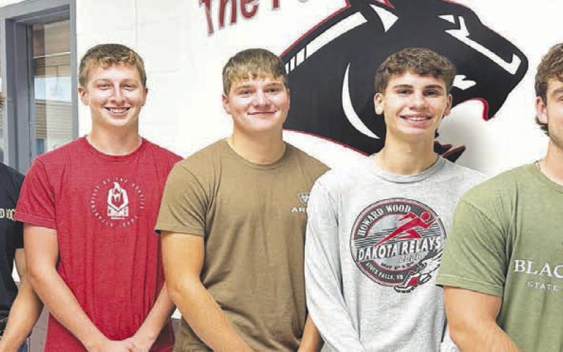 Homecoming King candidates (l-r): Wynn Lawrence, Hudson Gill, Kolby Holzer, Braden Lawrence, and Treyden Beer.