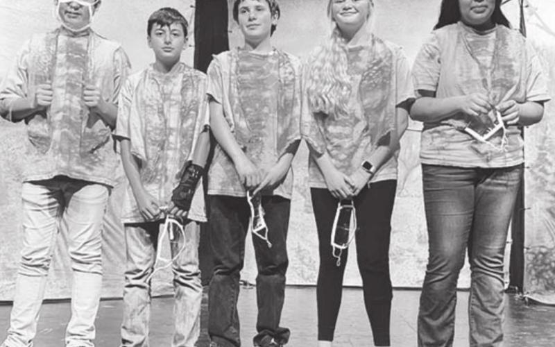 THE BADLANDS. L-R: Ace Ducheneaux, Ethan Ward, Adam Meier, Hailey Roggow, Alexis Salciedo.
