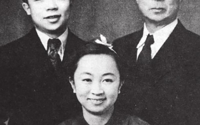 Mary Byington with her brother Bill, left, and her father, Joe Ustunomiya in 1937, shortly after Mary’s graduation from high school. Bill was drafted into the Army and served during the war. Joe, a Japanese citizen, spent six months in a detention camp.
