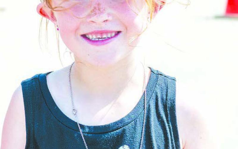 Remi Wall with her turtle for the turtle race
