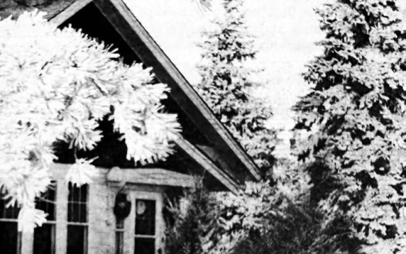 Saturday morning’s thick white frost made for some scenes pretty enough for Christmas cards. This is the home of Jim and Alice Hulm, who recently moved into town. Timber Lake Topic, December 16, 1993