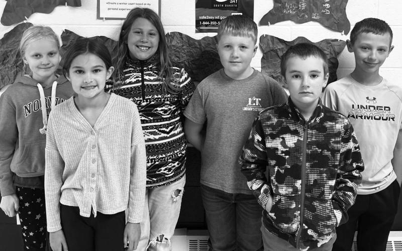 FRONT (L-R): Ada O’Leary, Camden Goldade; BACK (L-R): Kendyl Gill, Naomi Goldade, Austin Lindskov, Gus Anderson.