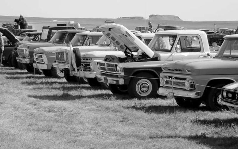 Among the king-sized collectibles on display at this year’s Coal Springs Threshing Bee and Antique Show was a line of vintage pickup-trucks and even a few automobiles. Hundreds turned out for the 26th annual event near Meadow last weekend.
