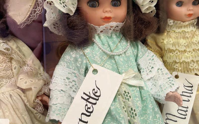 Isabel Jubilee dolls on display