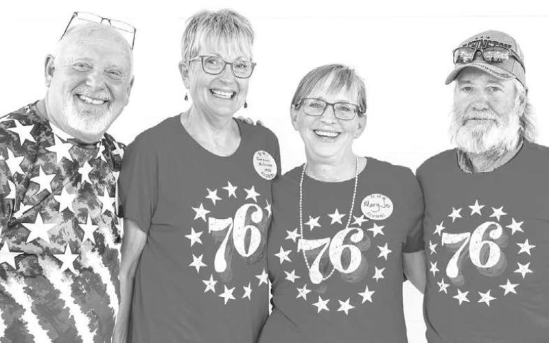 Gary Linn, Carmen Anderson, Mary Jo Bakeberg and Lonnie Anderson of the Class of 1976