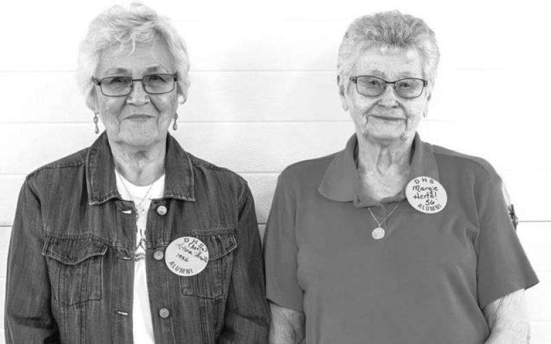 Rhea Annis Smith and Margie Hertel, Class of 1956