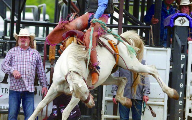 North Dakota effort has Garrett 18th in PRCA saddle bronc ranks