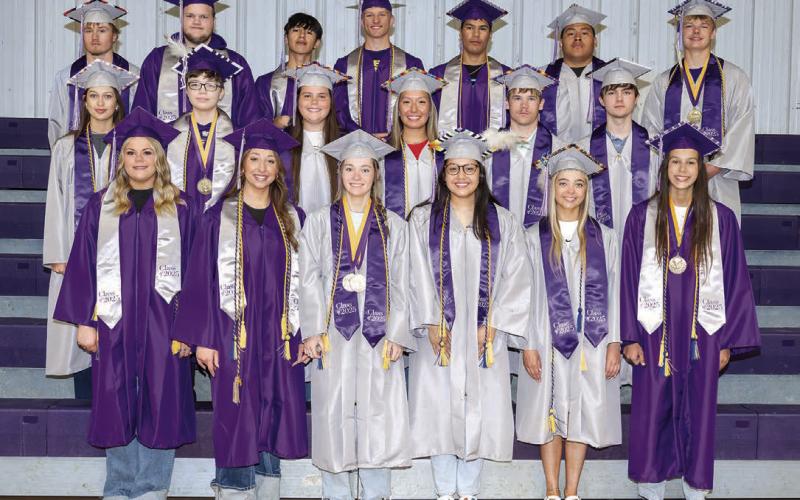 Front: Trinity Leithauser, Zoey De La Rosa, Jessa Pederson, Lourdes Dupris, Jessa Hunt, Jaysia Starr; Middle: Jazmyn Longbrake, T’ate Johnson, Kayclynn Young, Charly Etzkorn, Roper Eaton, Payten Longbrake; Back: Brandin Jewett, Kylund McGill, Kristopher Butcher, Cameron Dekle, Tripp Schrempp, Noah Little Wounded Braydon TerveenSmith. Not pictured: Kaelyn Ward-Martel, Bryan In The Woods, Ezra Condon, Rodney Iron Hawk and Logan McKenzie Photo by Kathy Olsen