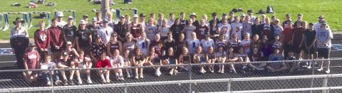 Members of the Timber Lake High School varsity and Jr. High boys and girls track teams swept the 2023 Little Moreau Conference Track Meet on Monday, May 15. The Panthers won the varsity boys and girls conference title as well as the Jr. High boys and girls championships. Timber Lake hosts the varsity Region 8B track meet on Thursday, May 18. Photo by Mary Farlee