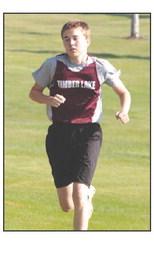 Timber Lake freshman Thomas Holzer ran a 19:22.08 to place third in the JV boys division at the Newell Cross Country Invitational last Friday, Sept. 15. Photo by Jon Flatland