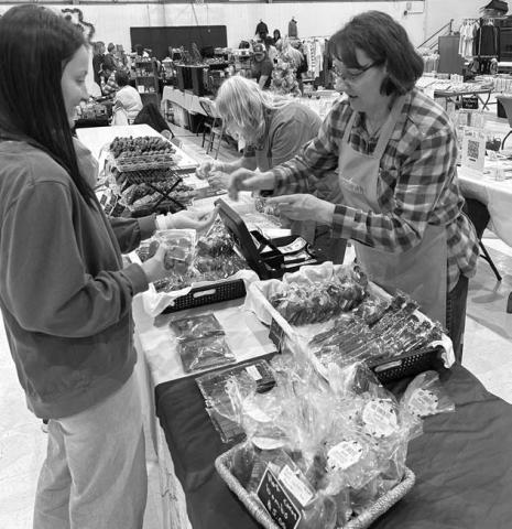 Ann Abel, owner of Grandma’s Chocolates in Lemmon, was among the vendors at the annual Isabel Holiday Craft Fair on Sunday, Dec. 1, at the Isabel Community Center. Abel’s handmade chocolates are a favorite among show shoppers. Photo by Jon Flatland